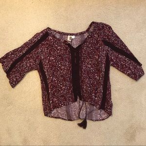 Francesca’s Patterned Blouse